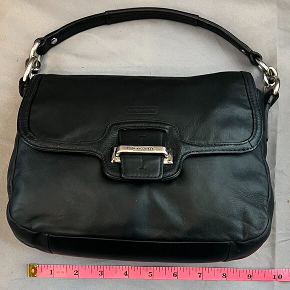 Coach Vintage Taylor Flap Leather Bag (F25206), Detachable Crossbody Strap EUC - Picture 13 of 15